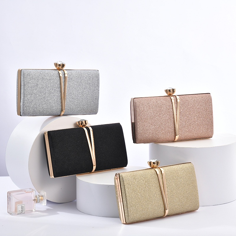  Túi Xách Thời Trang, Ví Clutch Cầm Tay Kim Tuyến Lấp Lánh Siêu Sang_TX03