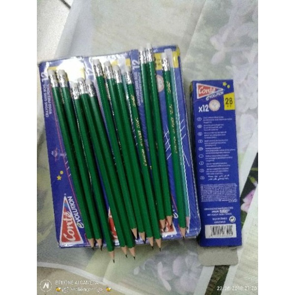 Bút chì xanh 2B có tẩy