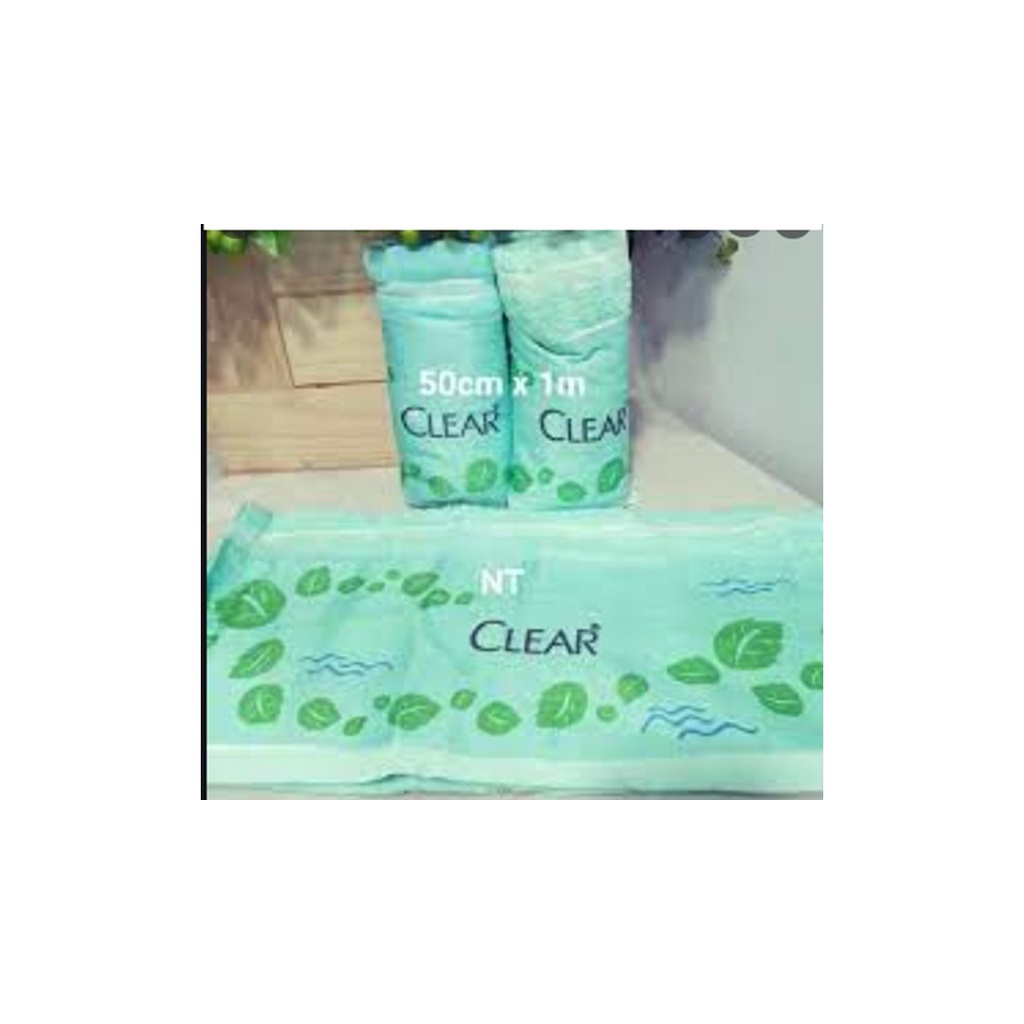 Khăn tắm cotton km Clear 50x100cm mềm, mịn siêu thấm