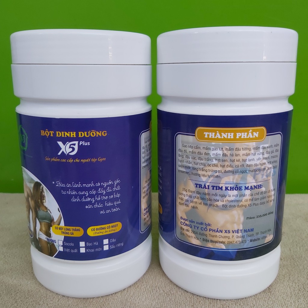 03 Bột dinh dưỡng X5 dành cho người tập gym: Có Lòng Trắng Trứng Đạm Whey Giúp Tăng Cơ, Giảm Mỡ