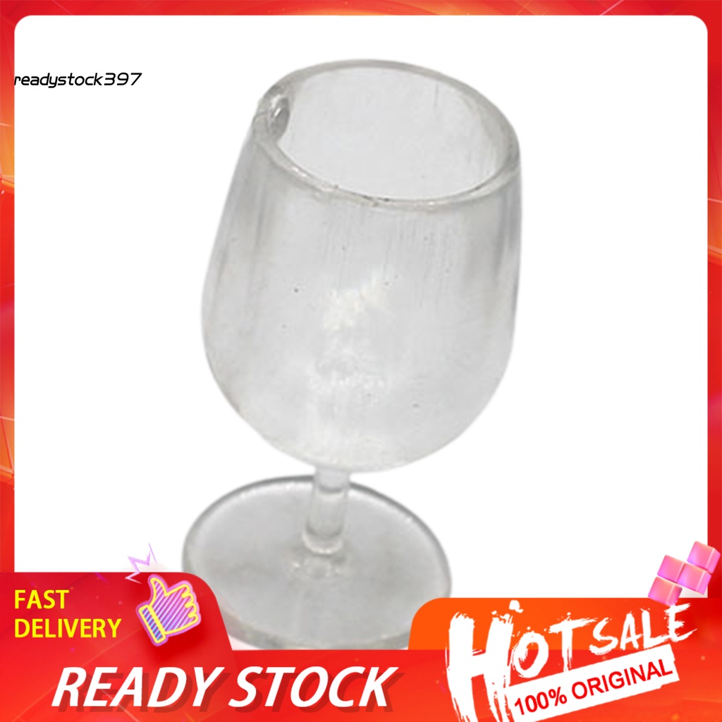 R Plastic Dollhouse Wine Glass Dollhouse Wine Glass Model Toy Decoration for Role Play