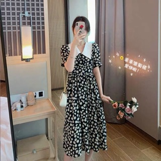 ĐẦM MAXI HOA CÚC CỔ ÉN
