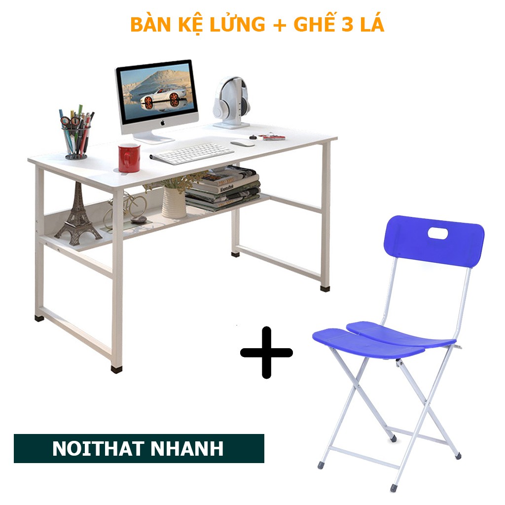 Bàn làm việc kệ lửng kèm ghế, phiên bản nâng cấp 2021 ưu điểm vượt trội so với bản cũ, dễ dàng lắp đặt