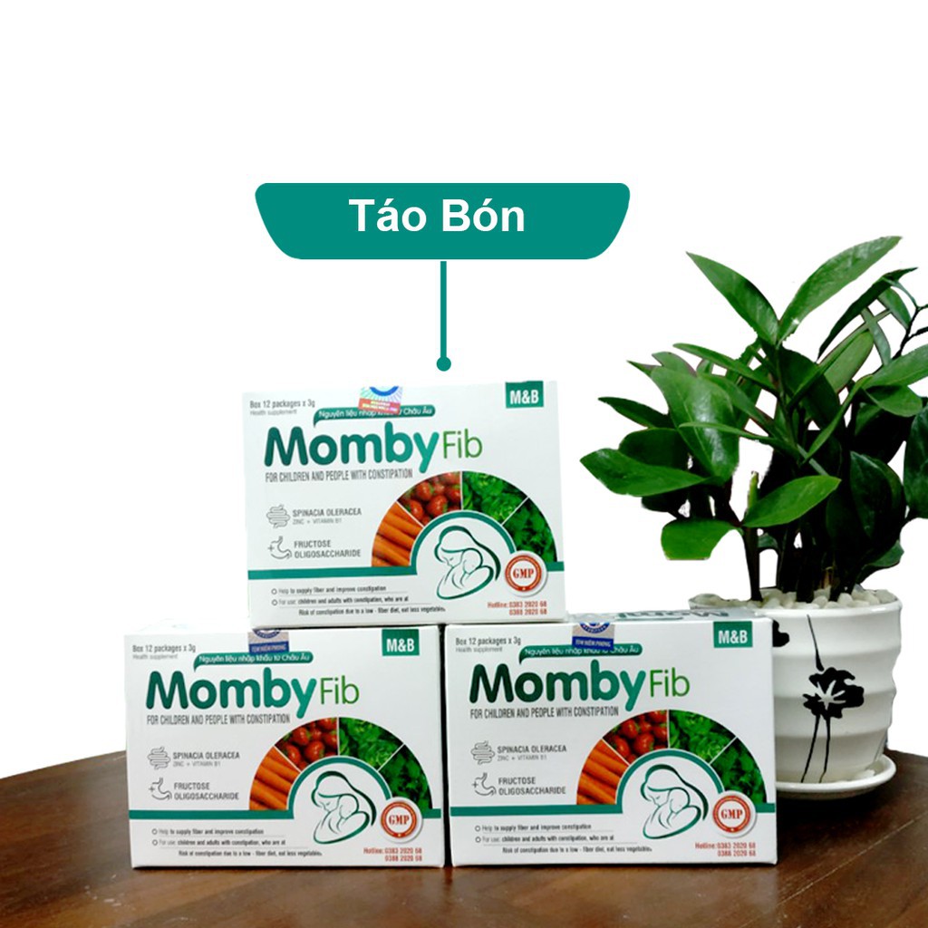 Cốm Vi Sinh Mombyfib - Momby Fib Xanh Cho Mẹ & Bé Đánh Bay Táo Bón