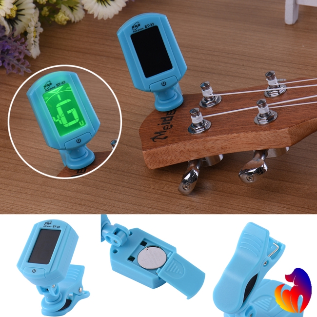 Blackhole Máy điện tử hỗ trợ điều chỉnh lên dây LCD kỹ thuật số cho đàn Ukulele ghi ta