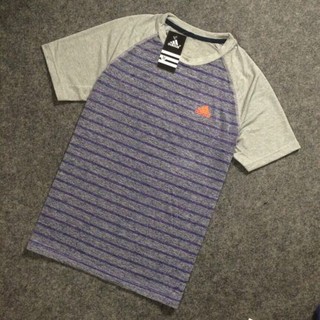 Áo thun cổ tròn raglan nam