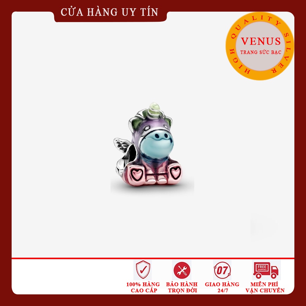 Charm ngựa Bruno bạc 925 cao cấp- Mã sản phẩm VENUSUNI