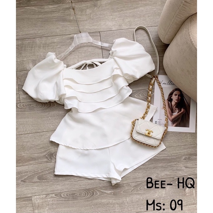 Set áo tay bồng( ảnh thật)