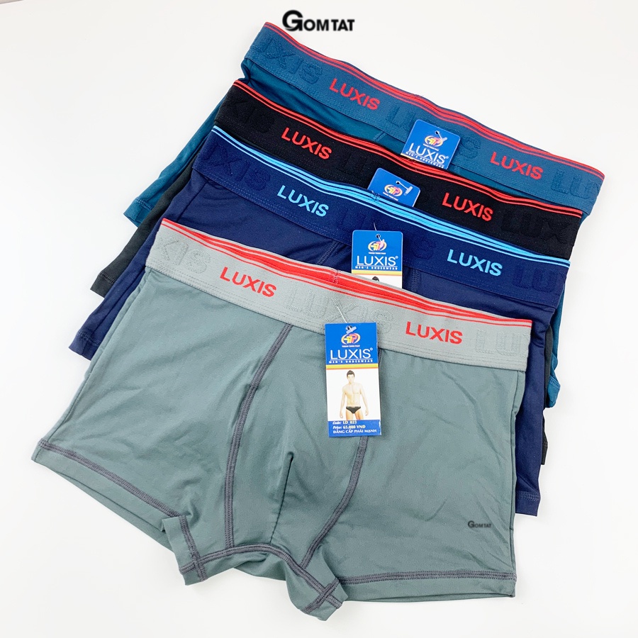 Quần lót nam boxer LUXIS thun lạnh cao cấp, co giãn 4 chiều mềm mịn siêu thoáng mát - LD023