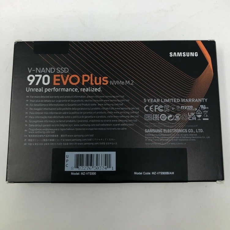 Bộ nhớ SSD Samsung 970 Evo Plus 500GB NVMe (M.2/PCIe - Chuẩn 2280)