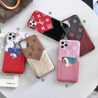 Ốp Điện Thoại Da Bóng Nhiều Màu Thời Trang Cho Iphone12 Mini 11 Pro Max Xsmax Xr Xs I6 / 7 / 8 Plus