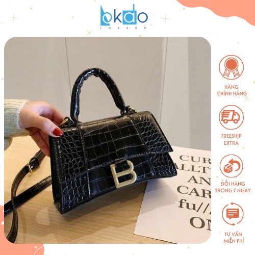 Túi kẹp nách, túi xách nữ thời trang đẹp da dập vân đi chơi cá tính phong cách Hàn Quốc HY217