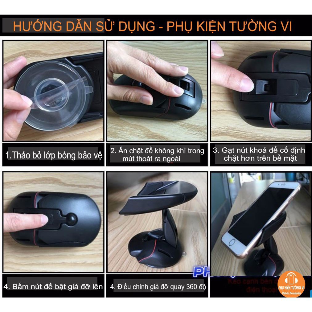 Giá Đỡ Điện Thoại Hình Chuột Cao Cấp Để Trên Ô Tô. Mặt Bàn | BigBuy360 - bigbuy360.vn