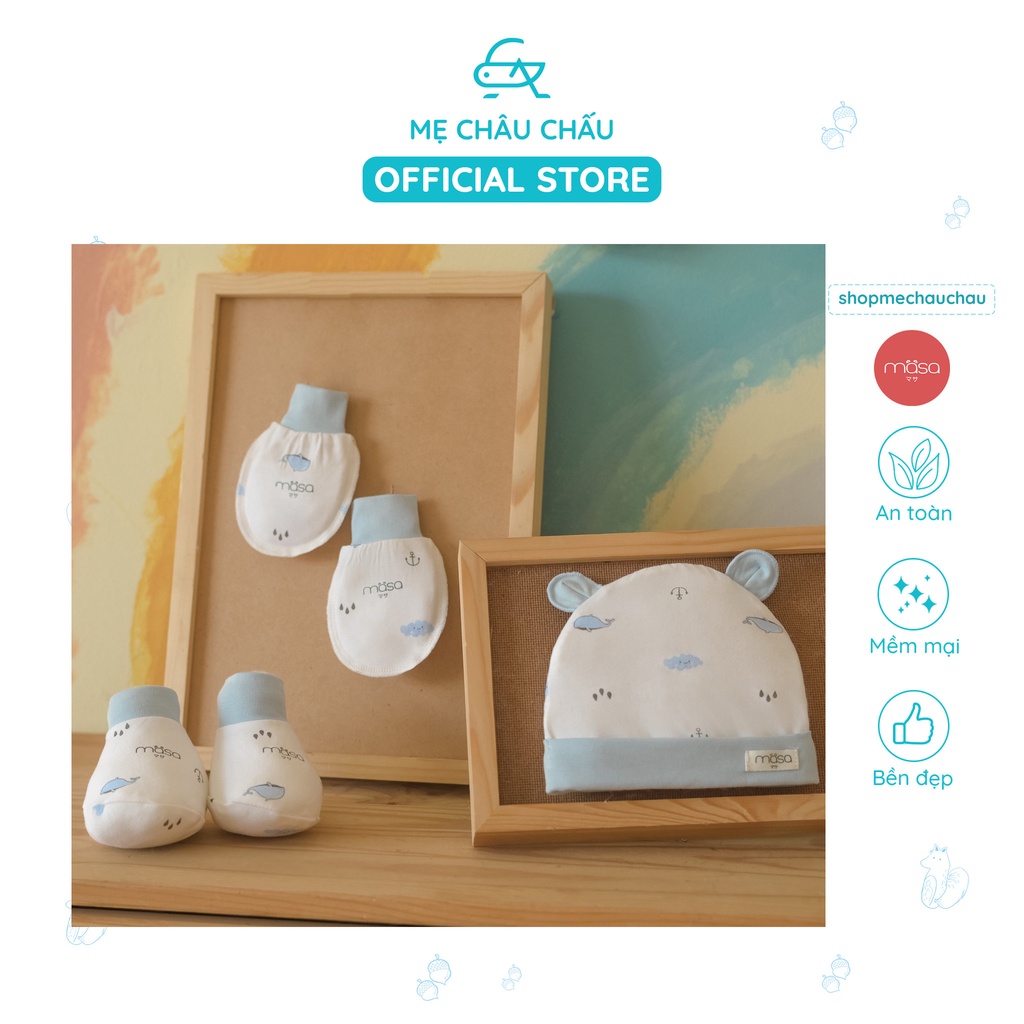 [FULL] Set Sơ Sinh 6 Chi Tiết Yume Pure Baby Masa (Gồm Quần Áo và Phụ Kiện Sơ Sinh)