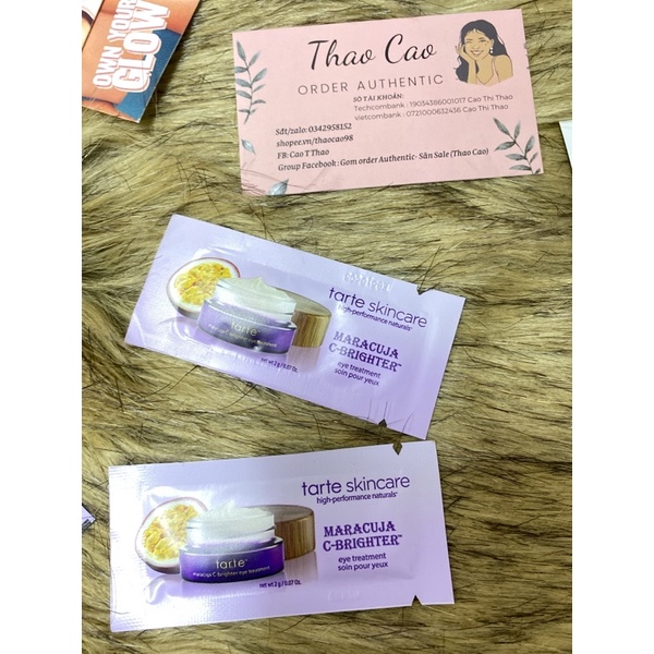 [sample 2g] KEM MẮT Tarte Maracuja C-brighter Eye Treatment