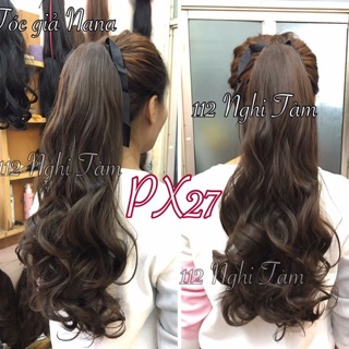 Tóc giả - buộc xoăn sóng nước