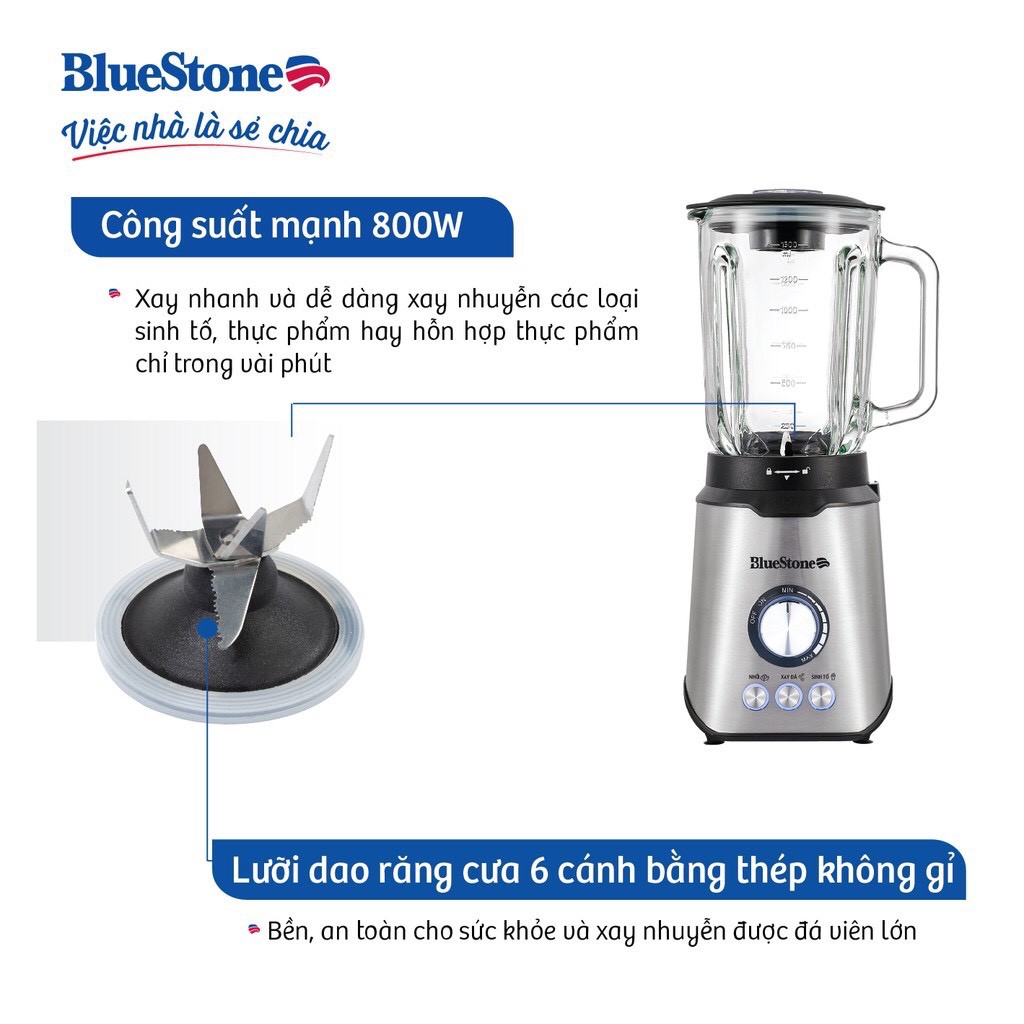 Máy Xay Sinh Tố BlueStone BLB-5339  - Hàng chính hãng - Bảo hành 24 tháng