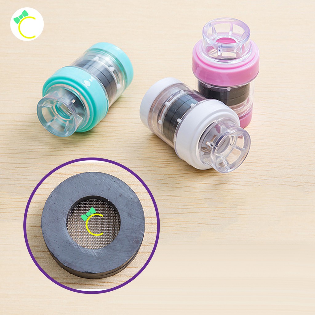 Đầu lọc 2 ngăn nam châm và đá maifan gắn vòi nước - CMPK107 - Cami