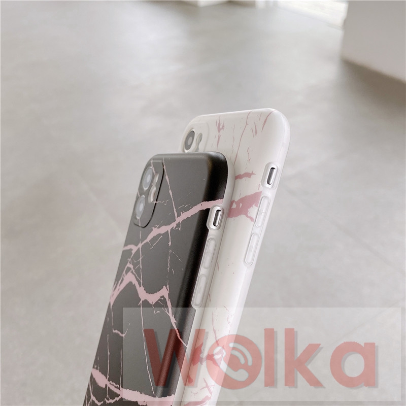 Ốp điện thoại silicon IMD họa tiết vân đá cho iPhone11 8plus 7plus 8 7 6 6s Plus 11Pro Max XR X XS MAX SE 2020 iPhone 12 Pro Max