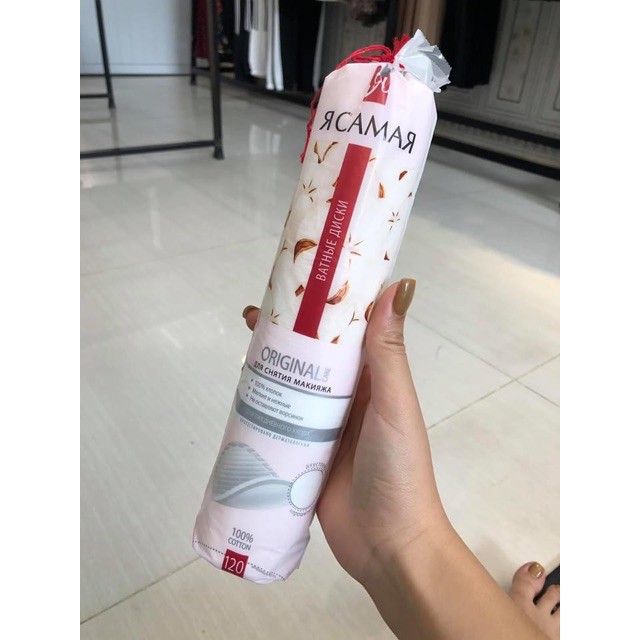 Bông Tẩy Trang Nga 120m - Tôi Là Nhất - Gói dài đỏ