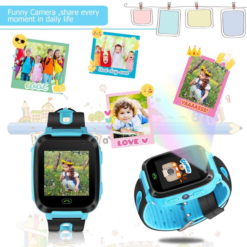 Đồng hồ điện tử cảm ứng tích hợp định vị GPS cho trẻ em