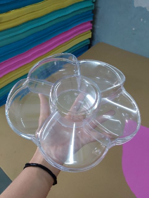 HỘP MỨT TẾT HÌNH BÔNG MAI 5 CÁNH