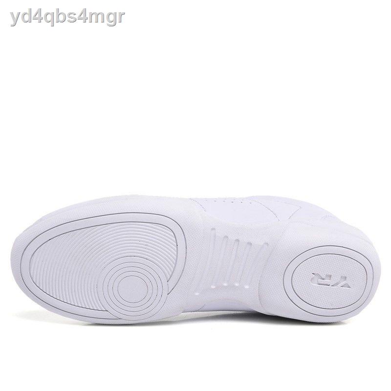 (HÀNG HOT)﹍Yingrui trẻ em giày thể dục nhịp điệu cổ vũ khiêu thao màu trắng thi đấu nữ đào tạo