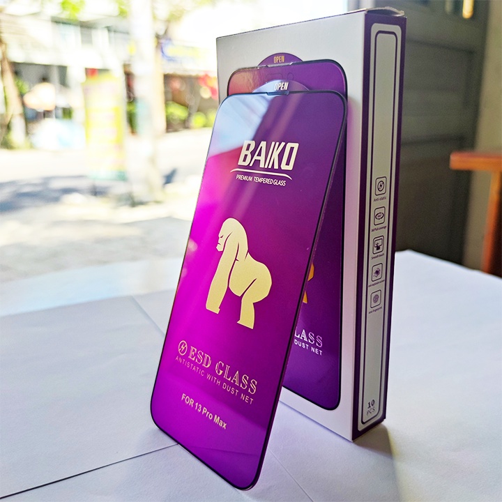 Kính cường lực iPhone Baiko chính hãng KingKong thế hệ mới - Siêu bền - Siêu Mượt - Chống bụi màn loa