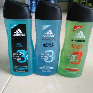 Dầu gọi sữa tắm Adidas 3in1 400ml
