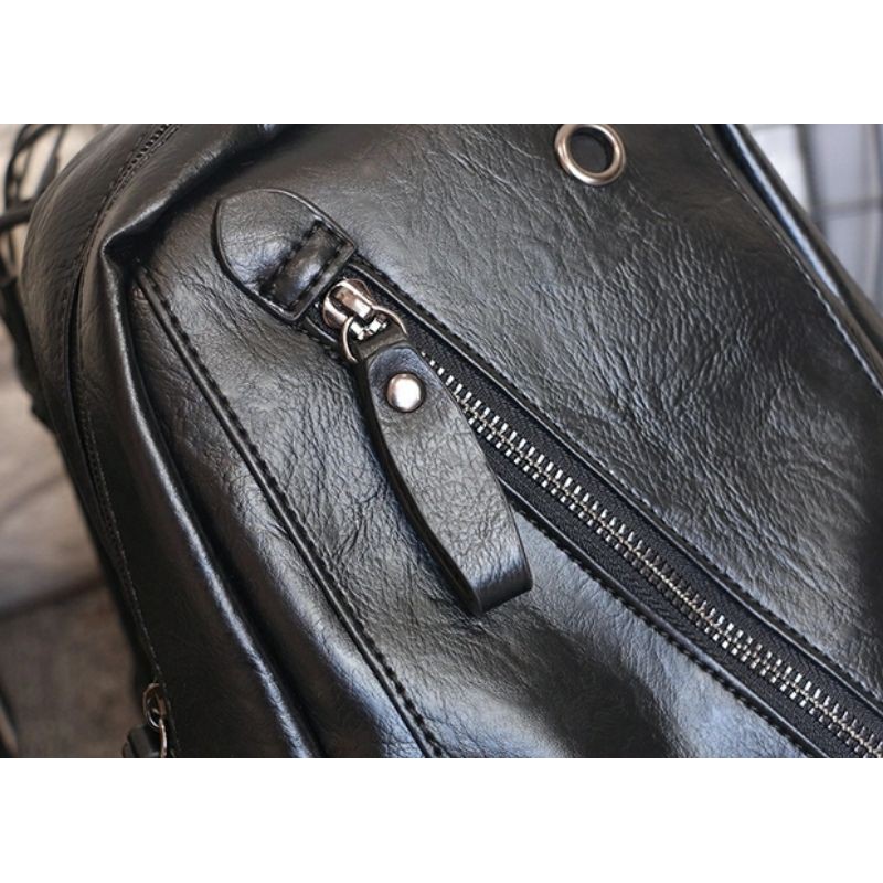 Túi Đeo Chéo Nam da Pu Chống Nước Chống Trầy Cao Cấp | Túi Xách Đeo Chéo Nam | Trạm Shop | BigBuy360 - bigbuy360.vn