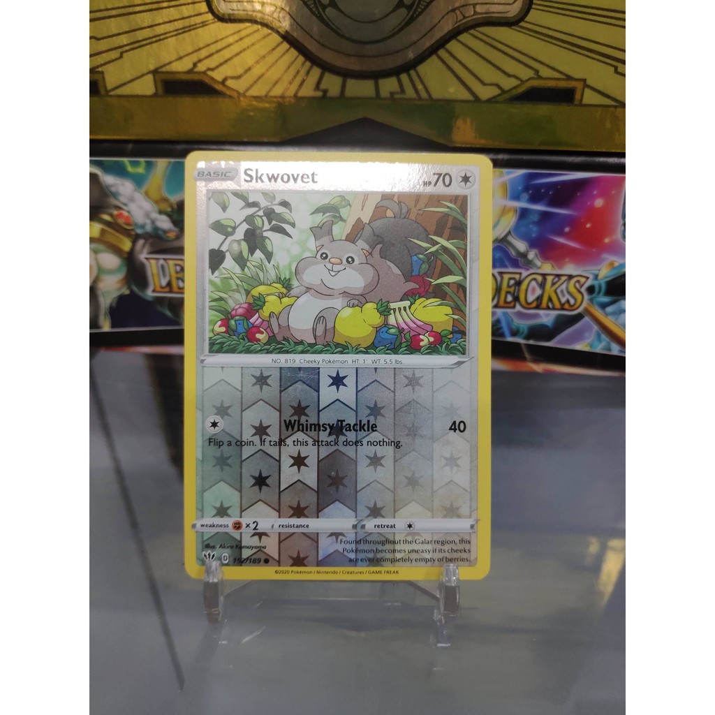 [ Dưa Hấu Yugioh ] Lá bài thẻ bài Pokemon Skwovet