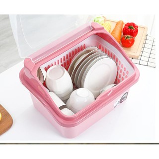 Rổ úp bát đĩa có nắp đậy , sạch sẽ cho gia đình