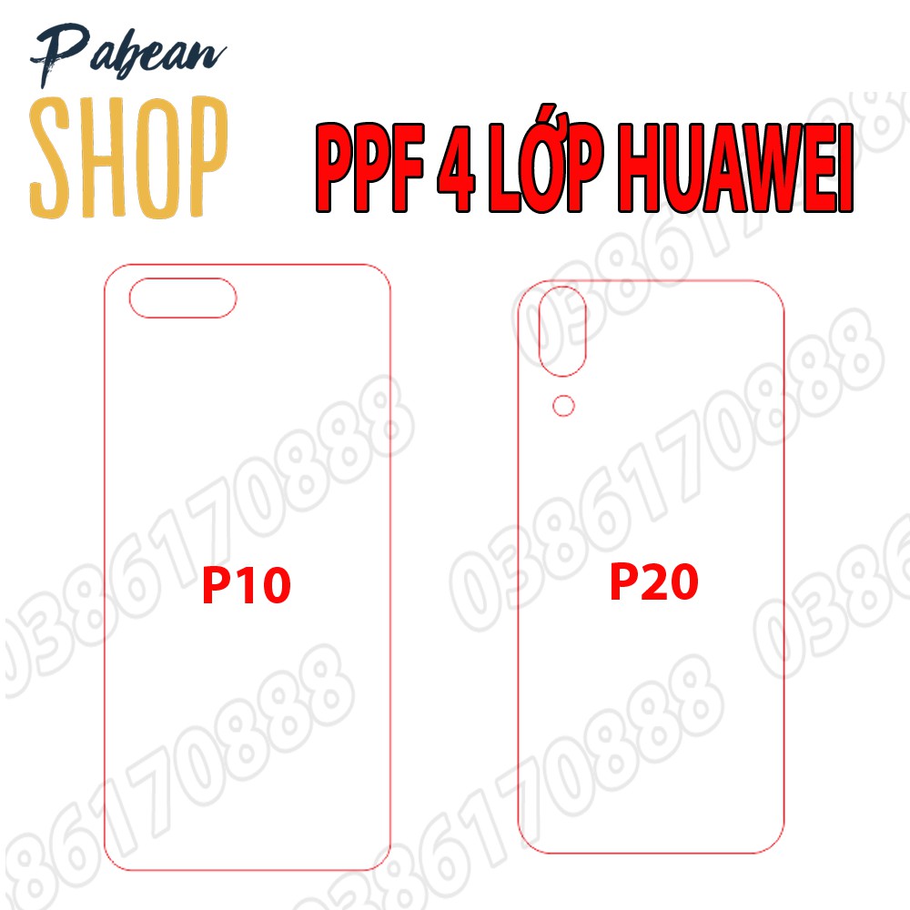 Dán lưng PPF 4 lớp chống va đập cho HUAWEI P10 / P20