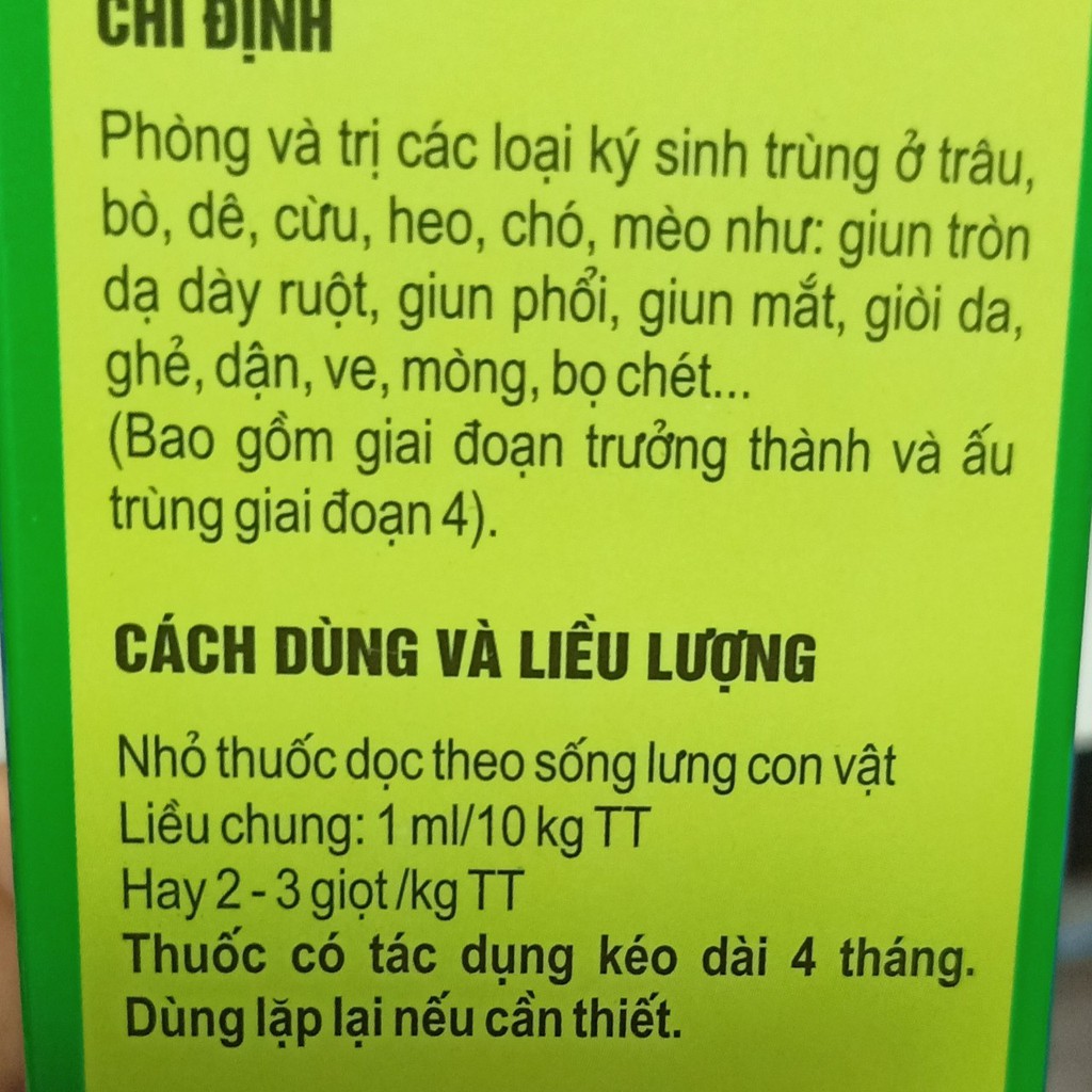 Nhỏ Sống Lưng Ve, Ghẻ, Bọ Chét Trên Chó Mèo Butomec 100ml