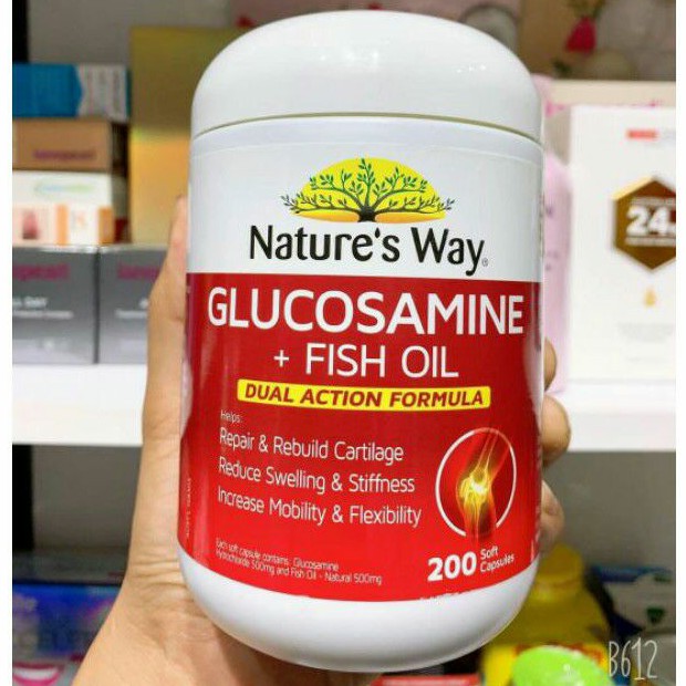 Glucosamine + fish oil Nature's Way 200 viên