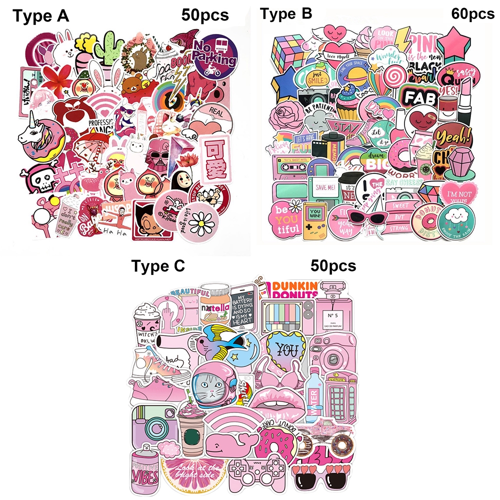 50 / 60 miếng dán trang trí hình hoạt hình