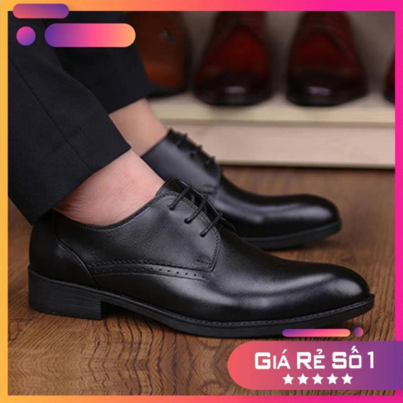 [Sale 3/3] [XẢ KHO ĐỒNG GIÁ 259K] GIÀY NAM DA BÒ THẬT ISHOESVN GIÁ 259k Sale 11 < ` P:{ <