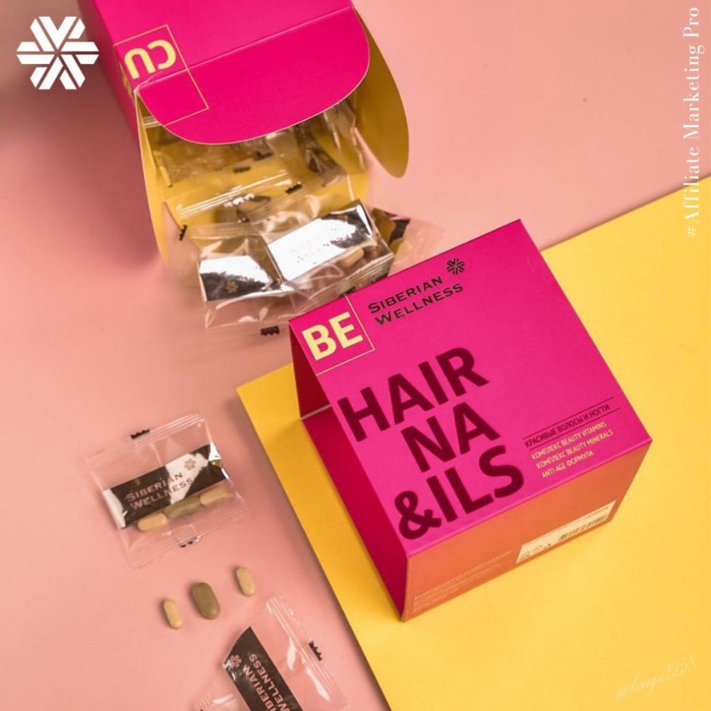 Viên uống kích thích mọc tóc và móng 3D Hair & Nails Cube - SIBERIAN WELLNESS