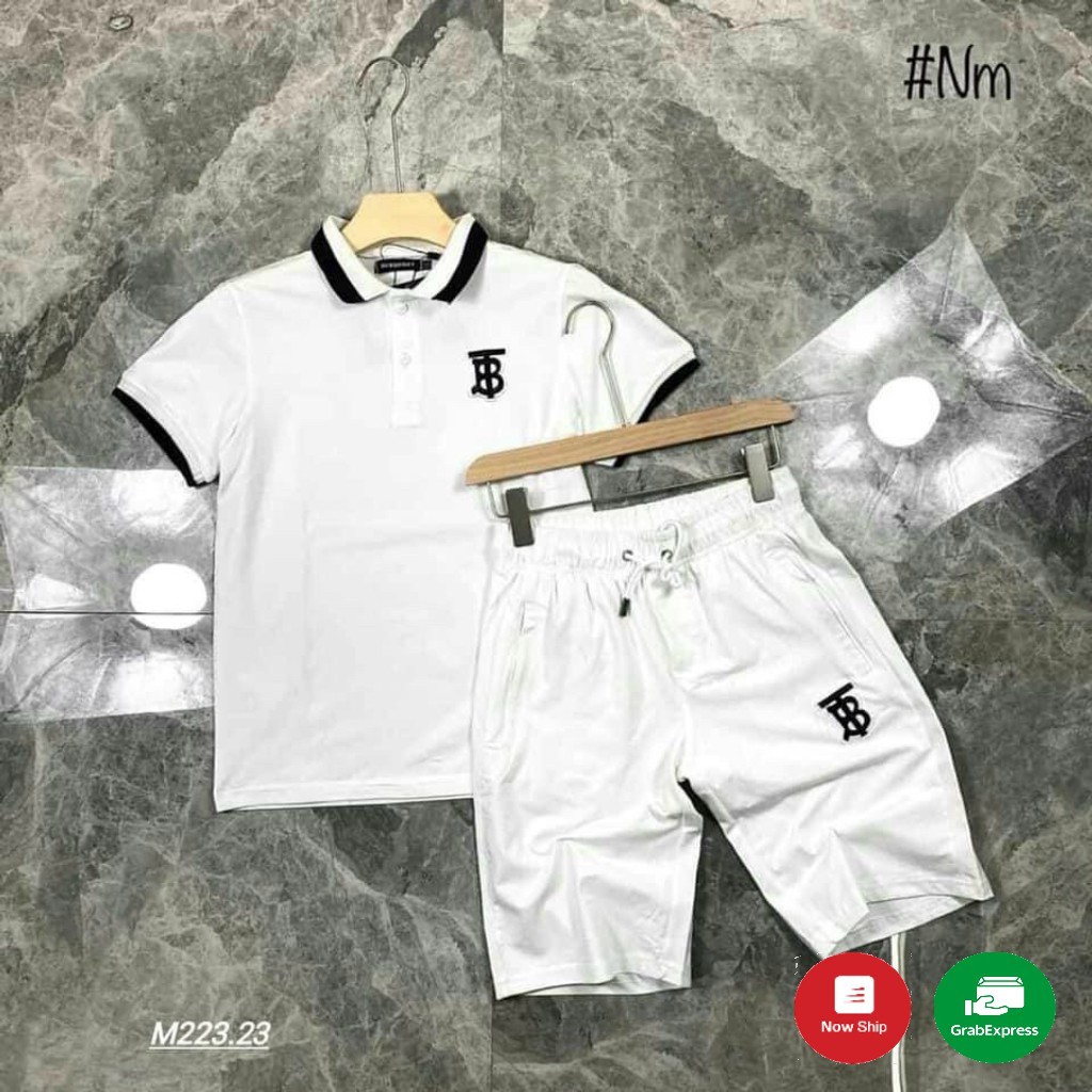 Đồ Bộ Nam Cổ Bẻ,Bộ Nam Hè Có Cổ Phay Boy Logo B,Áo Polo Quần unisex