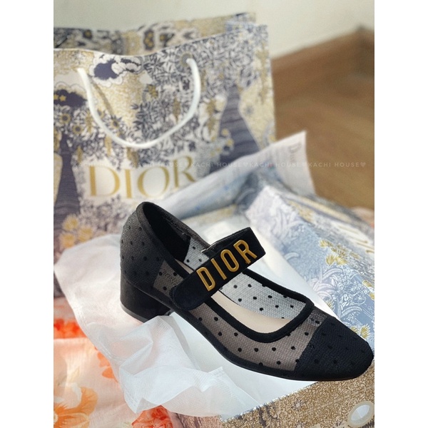 Giày lưới chấm bi quai dán gót 3P 2208-A mới - Kachi House