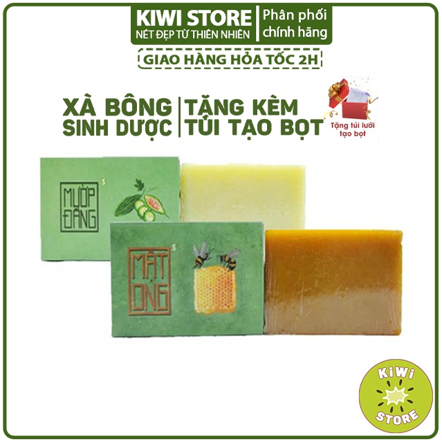 Xà bông mướp đắng mật ong giảm mụn lưng sinh dược thiên nhiên dùng rửa mặt rửa tay tắm toàn thân