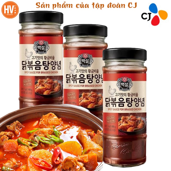 [Hàng Sale] Sốt Uớp Thịt Gà Cay Beksul Hàn Quốc 290g. Dùng ướp gà hầm. Gà Nướng BBQ đều ngon