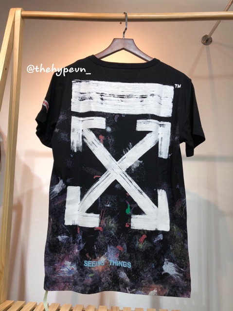 OFF-WHITE TEE - Áo Off-White tee Galaxy Brushed (đen) [Mirror quality 1:1]
