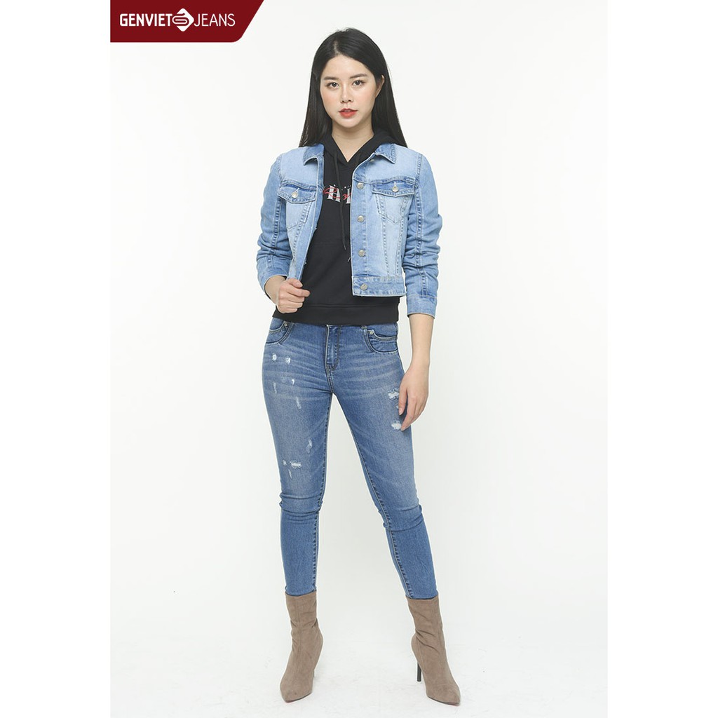 TQ102J779 - Quần Dài Jeans Nữ GENVIET