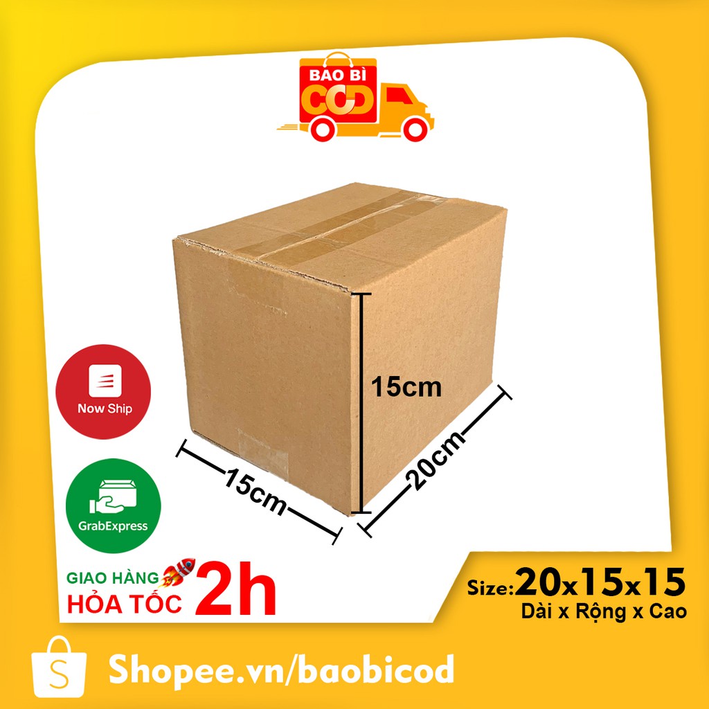 20x15x15 Hộp Carton Đóng Hàng