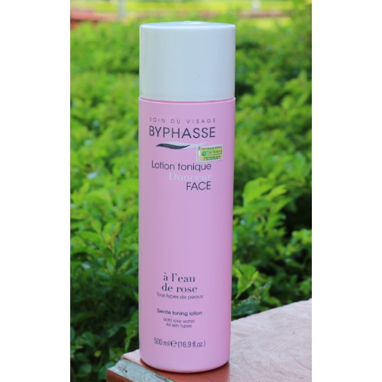 Nước Hoa Hồng Byphasse 500ml_Gentle toning lotion with rose water all skin types