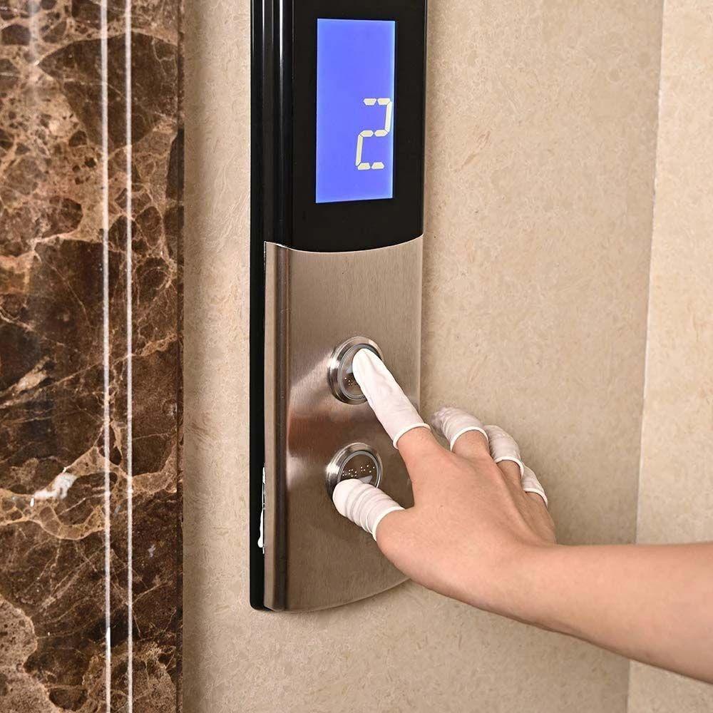 100 Bao Ngón Tay Latex Chống Tĩnh Điện Chống Trượt Dùng Một Lần