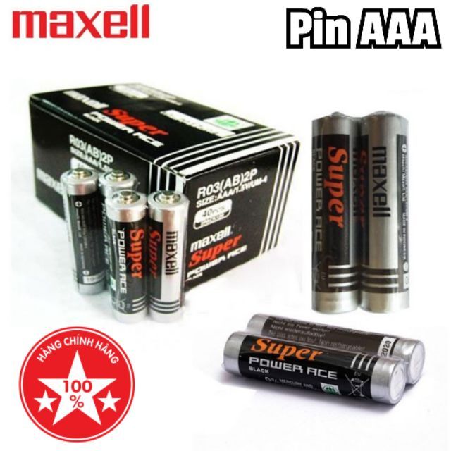 [Cặp 2 viên] Pin AAA maxell - pin chính hãng loại 1