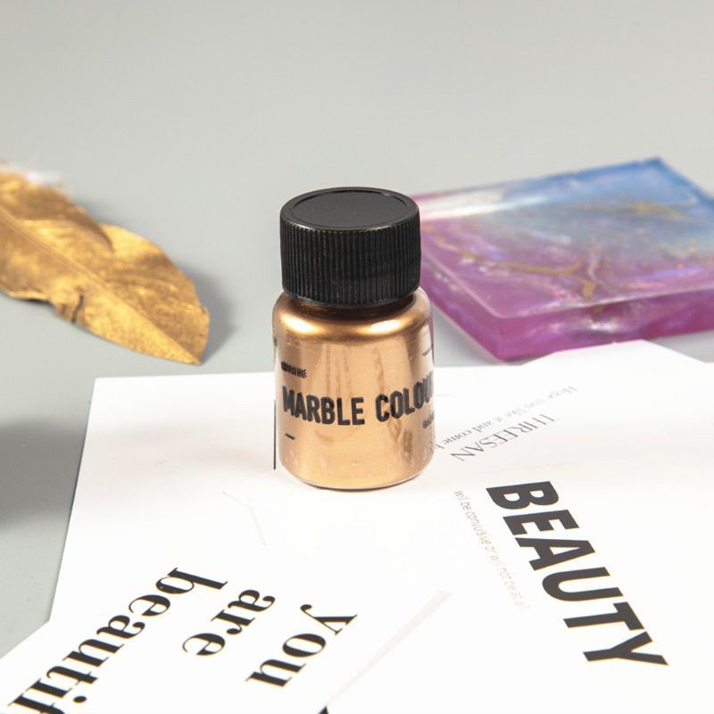 Bột màu hiệu ứng cẩm thạch ánh kim tráng gương 15g dùng để nhuộm màu nhựa resin epoxy khi làm trang sức