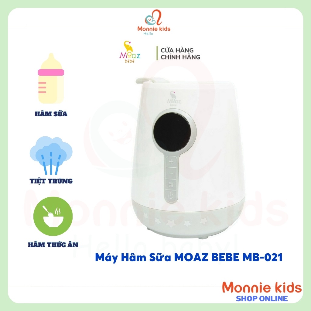 Máy hâm sữa siêu tốc cho bé Moaz BéBé MB-021, máy ủ bình sữa thông minh - Monnie Kids